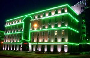 Что такое контурная подсветка зданий?