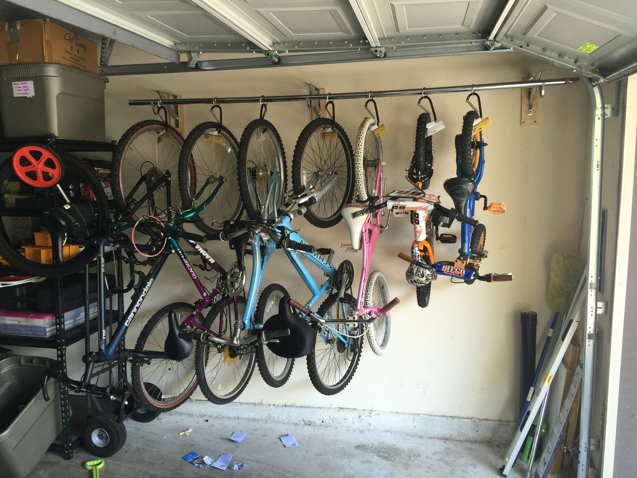 Хранение велосипедов в сарае
