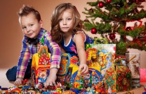 Упаковки сладостей на Новый год