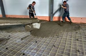 Заливка бетонного пола